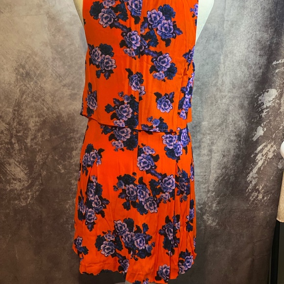 MINKPINK orange and purple sleeveless dress - Picture 3 of 6